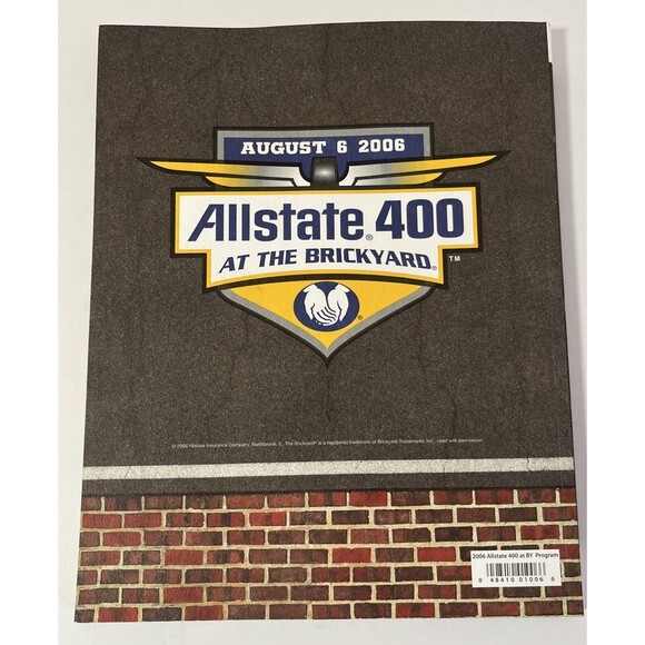 August 6 2006 Allstate Brickyard 400 Official Program Indianapolis Speedway - Picture 11 of 16
